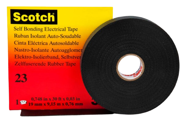 3m scotch 23 self bonding electrical tape 3/4" x 30ft